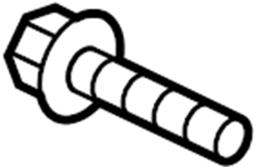 View 91673G1065 Bolt. Shock. Suspension. Absorber. Flange.  Full-Sized Product Image