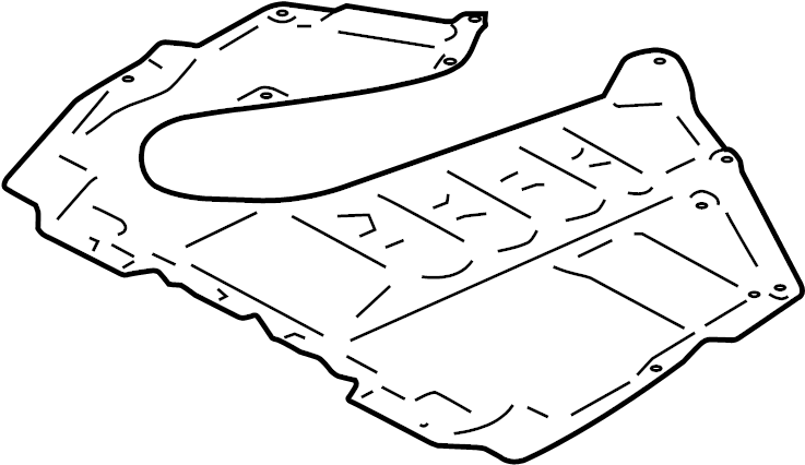 View SU00304761 Radiator Support Splash Shield Full-Sized Product Image