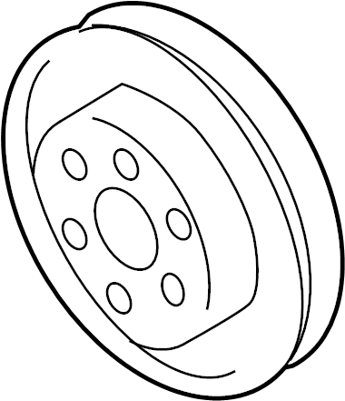 View SU00300403 Engine Water Pump Pulley Full-Sized Product Image