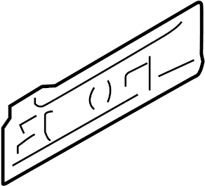 View SU00301290 Rocker Panel Reinforcement (Left, Right, Rear) Full-Sized Product Image
