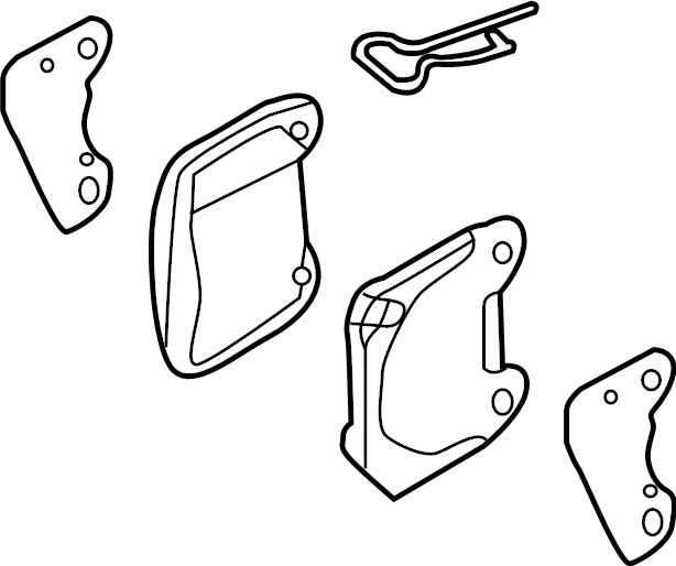 View SU00307219 Disc Brake Pad Set (Right, Rear) Full-Sized Product Image