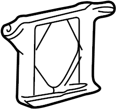 View 1231620020 Bracket. Mount. (Front, Rear, Upper) Full-Sized Product Image