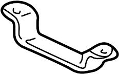 View 1756820080 Bracket. Pipe. Exhaust. Support. (Front) Full-Sized Product Image