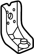 View 1658561020 Radiator Mount Bracket (Upper) Full-Sized Product Image