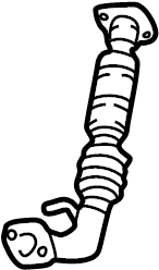 View 1745050070 Pipe. Exhaust. (Front) Full-Sized Product Image