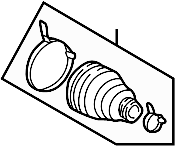 View 0442760121 CV Joint Boot Kit (Front) Full-Sized Product Image