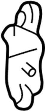 View 6876060071 Door Hinge (Rear, Upper) Full-Sized Product Image