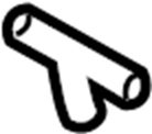 View 8534812250 Windshield Washer Hose Connector Full-Sized Product Image