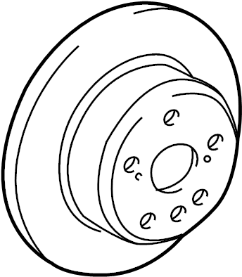 View 4243133140 Disc Brake Rotor (Rear) Full-Sized Product Image