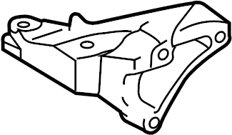View 1231531140 Engine Mount Bracket (Front, Rear) Full-Sized Product Image