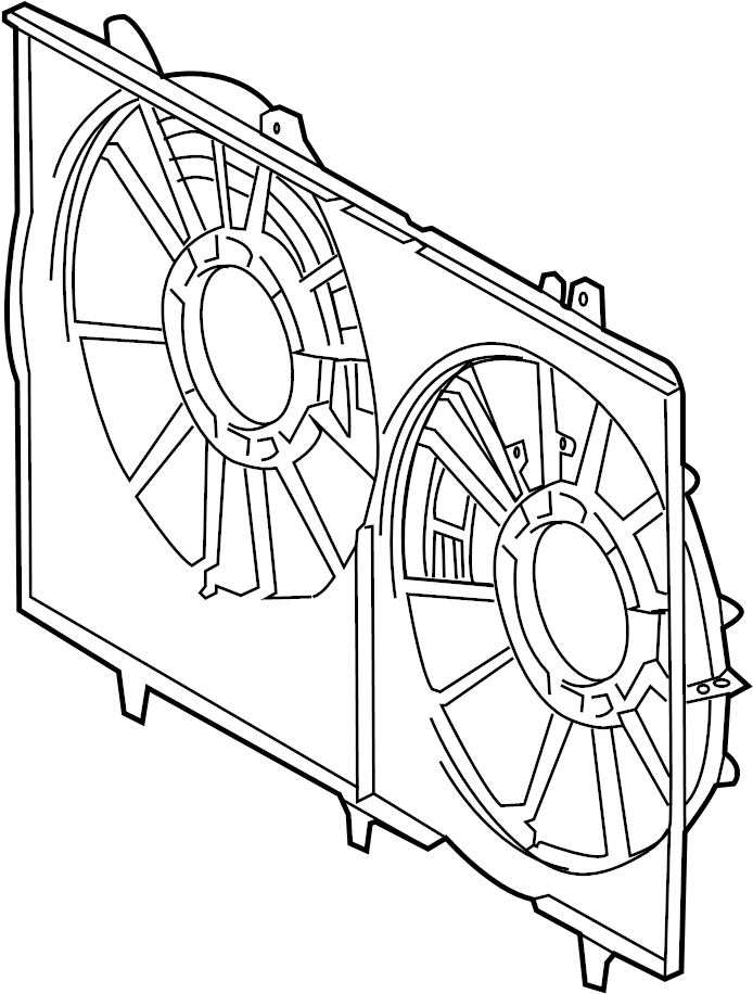 View 167110P150 Engine Cooling Fan Shroud Full-Sized Product Image