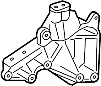 View 123150P031 Bracket. Mount. (Front, Rear, Lower) Full-Sized Product Image