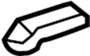 View 7213853040A0 Seat Track Cover (Lower) Full-Sized Product Image