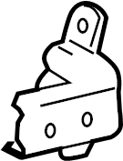 View 6874033021 Door Hinge (Front, Lower) Full-Sized Product Image