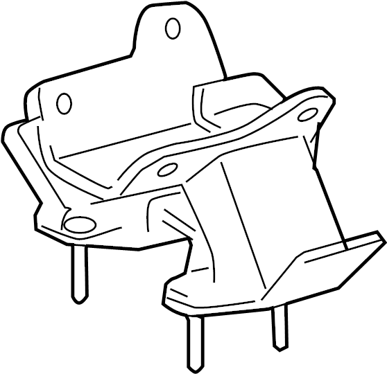 View 1237131090 Engine Mount (Rear) Full-Sized Product Image