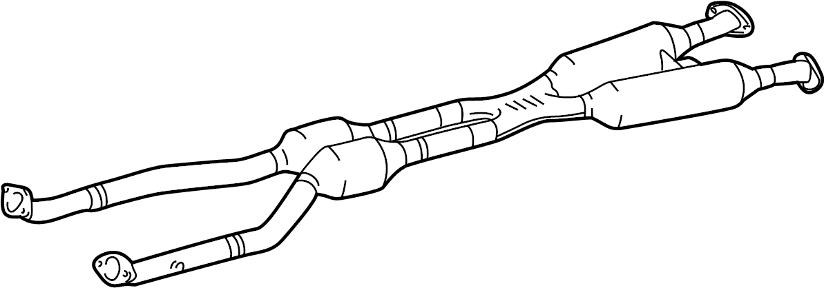 View 1741031G40 Pipe. Exhaust. Crossover. (Front) Full-Sized Product Image