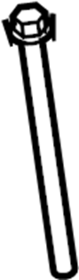 View 90119A0225 BOLT, WINDSHIELD WASHER. Engine Mount Bolt. Flange bolt. Side bracket bolt.  Full-Sized Product Image