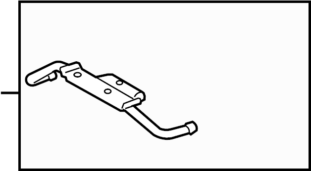 View 1750831050 Bracket. Muffler. (Rear) Full-Sized Product Image