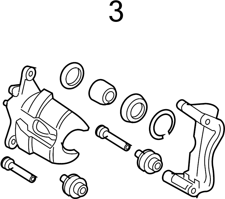 View 4772233340 Disc Brake Caliper Bracket Full-Sized Product Image