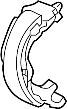 View 4654020070 Parking Brake Shoe Full-Sized Product Image