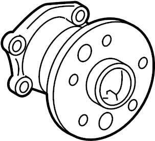 View 4246048011 Wheel Bearing and Hub Assembly (Rear) Full-Sized Product Image