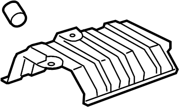 View 5832706060 Floor Pan Heat Shield (Rear) Full-Sized Product Image