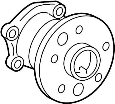 View 4246006070 Wheel Bearing and Hub Assembly (Rear) Full-Sized Product Image