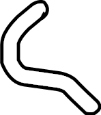 View 1629625060 Hose. Engine. Coolant. Bypass. Water BY - Passenger.  Full-Sized Product Image