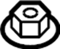 View 90178A0122 Nut. Reservoir.  Full-Sized Product Image