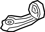 View 175720P170 Pipe. Bracket. Converter. Exhaust. Hanger. (Front) Full-Sized Product Image