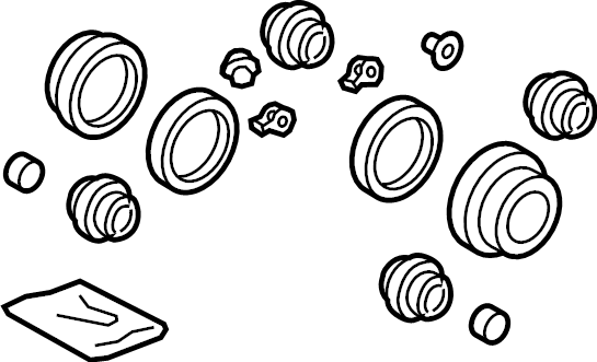 View 044780E061 Disc Brake Caliper Seal Kit (Front) Full-Sized Product Image