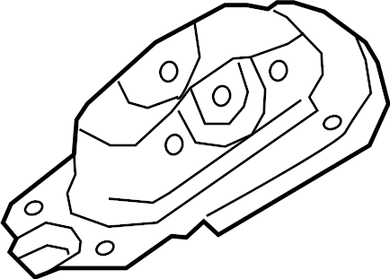 View 4871706030 Arm. Bracket. Cover. (Rear) Full-Sized Product Image