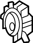 View 8871833540 A/C Refrigerant Line Clamp Full-Sized Product Image