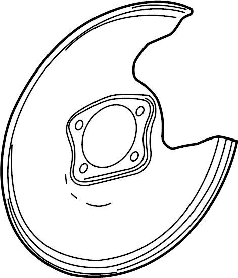 View 478810E050 Brake Dust Shield Full-Sized Product Image