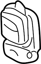 View 8492250040B4 Seat Lumbar Switch (Front) Full-Sized Product Image