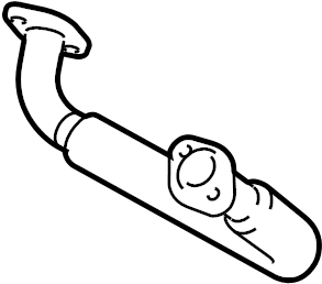 View 1745050090 Pipe. Exhaust. Crossover. (Front) Full-Sized Product Image