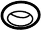 View 90917A6005 Gasket. Pipe. (Front, Rear) Full-Sized Product Image