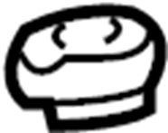 View 90171A0001 Nut. Arm. Control. Castle. (Front, Rear, Upper, Lower) Full-Sized Product Image