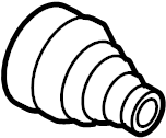 View 0443760042 CV Joint Boot Kit (Front) Full-Sized Product Image