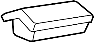 View 7559602020 Roof Drip Molding Cap (Front) Full-Sized Product Image