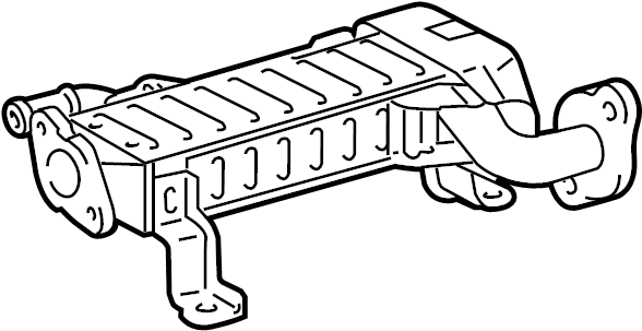 View 2568038010 Exhaust Gas Recirculation (EGR) Cooler Full-Sized Product Image