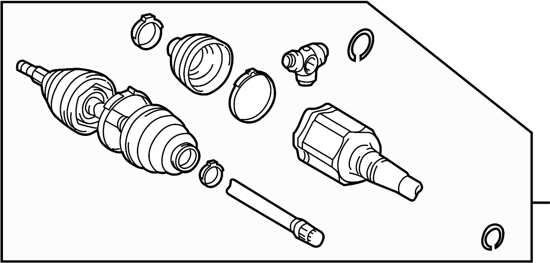 View 4343060082 CV Axle Assembly (Front) Full-Sized Product Image