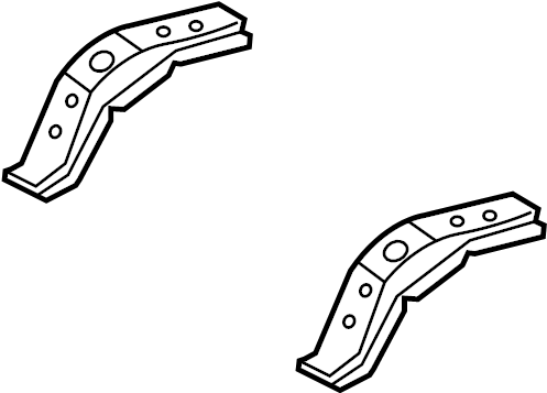 View 5821360050 Center REINFORCED. Floor Pan Bracket. Reinforcement, Center. Seat Frame Mounting Base. (Front) Full-Sized Product Image