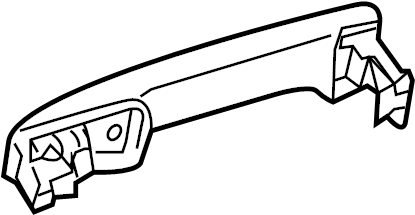 View 6921160090C0 Exterior Door Handle Full-Sized Product Image
