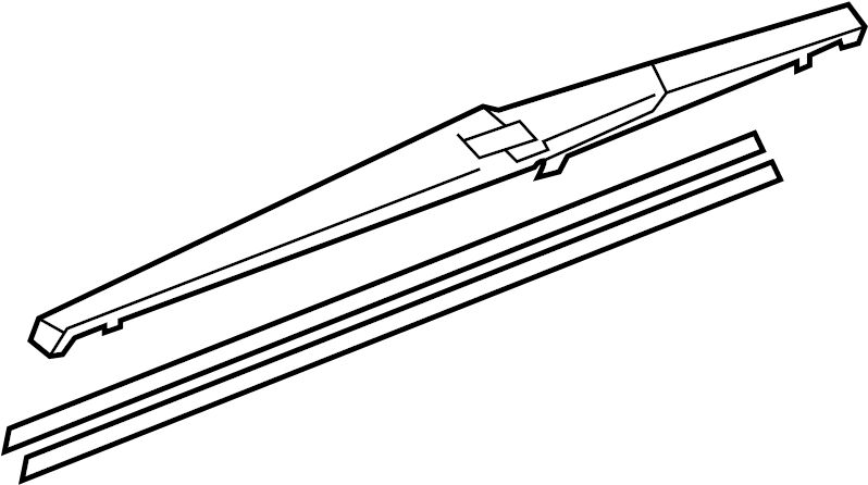 View 8524260100 Back Glass Wiper Blade (Rear) Full-Sized Product Image