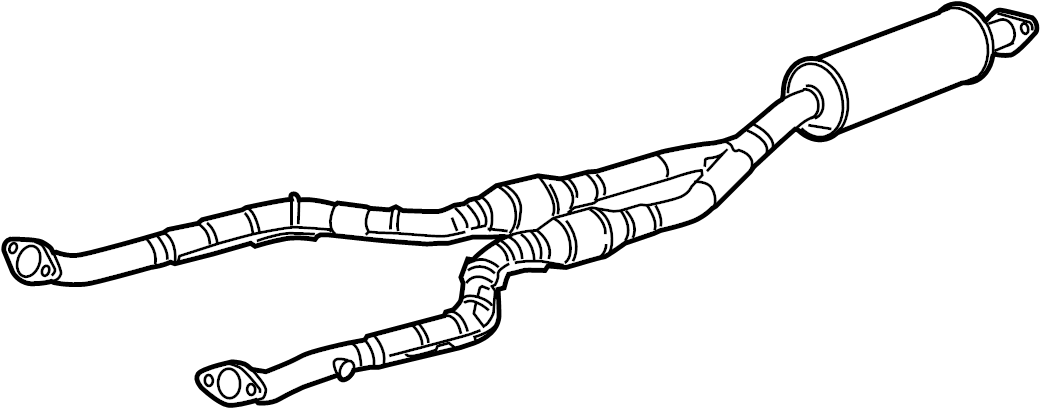 View 28610T6100 Exhaust Crossover Pipe (Front) Full-Sized Product Image