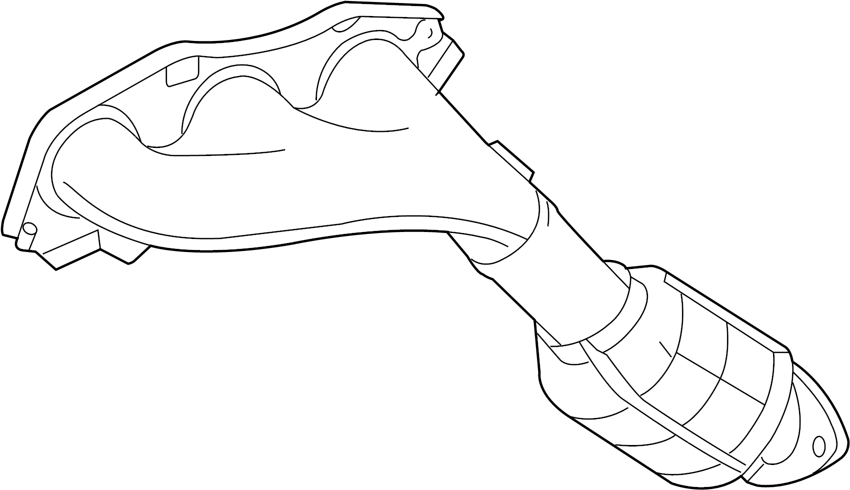 View 1715031790 Catalytic Converter with Integrated Exhaust Manifold Full-Sized Product Image