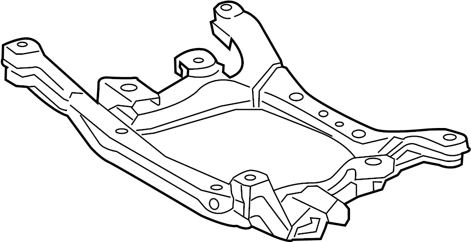View 5110024011 Crossmember. Suspension. (Front) Full-Sized Product Image