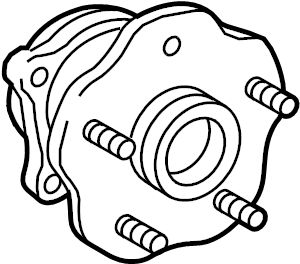 View 424100E031 Wheel Bearing and Hub Assembly (Rear) Full-Sized Product Image