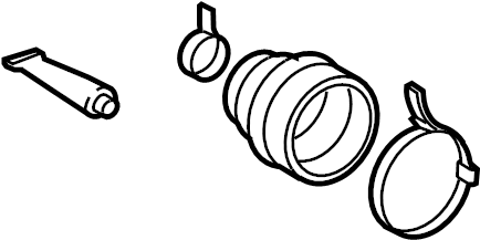 View 0442912025 CV Joint Boot Kit (Rear) Full-Sized Product Image